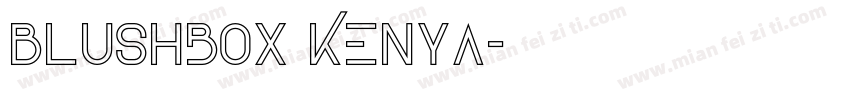Blushbox Kenya字体转换